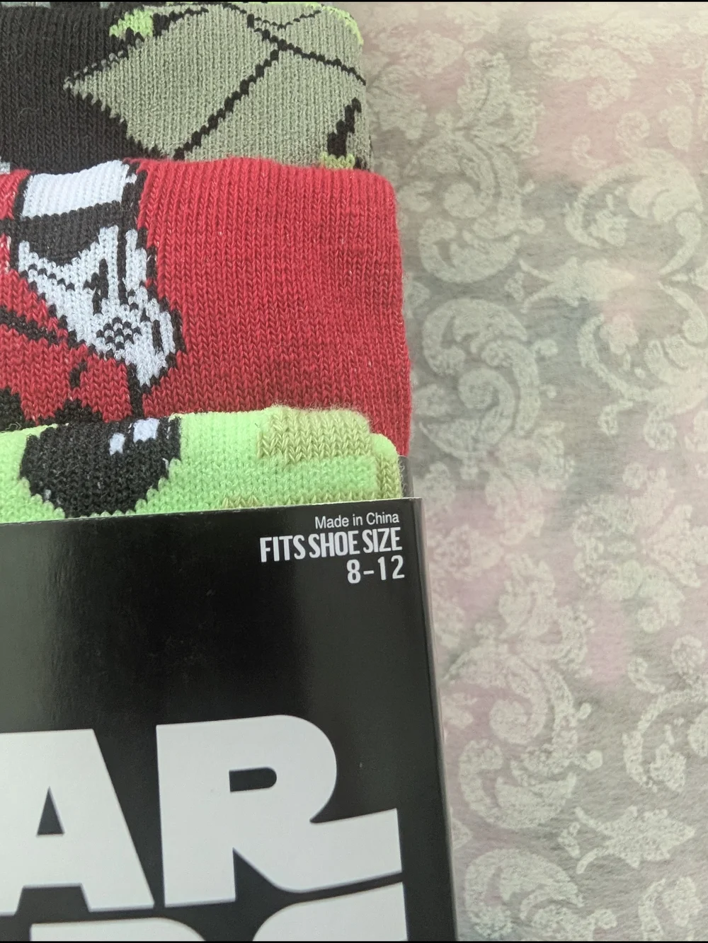 Star Wars Men's Crew Socks Pack — Red, Navy, Gray, Black, Green